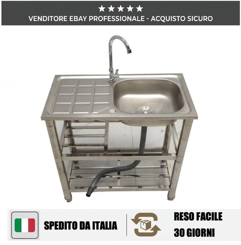 Lavello acciaio inox - acciaio,
