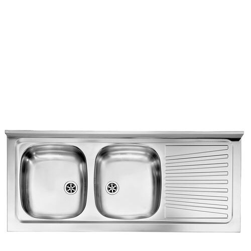 Lavello inox vasche con - vasche,